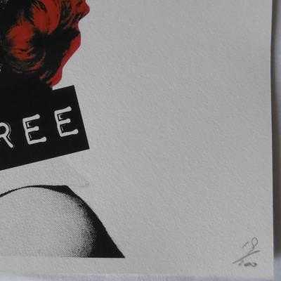 Death NYC - Marilyn Death is Free, 2016 - Sérigraphie signée et numérotée 2