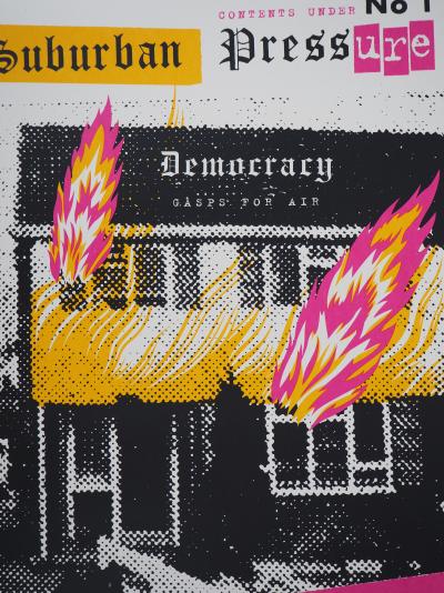 Shepard FAIREY (OBEY) : Suburbain Pressure - Sérigraphie originale signée 2