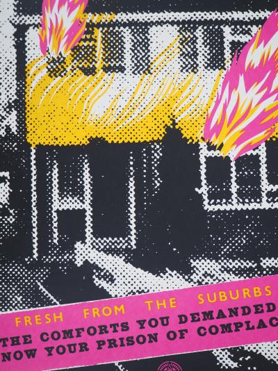 Shepard FAIREY (OBEY) : Suburbain Pressure - Sérigraphie originale signée 2