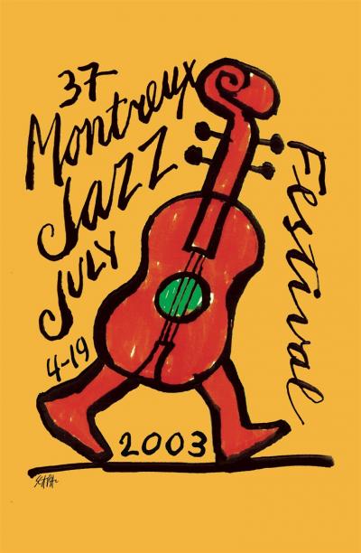 Ted SCAPA -  Montreux Jazz 2003 - Sérigraphie 2