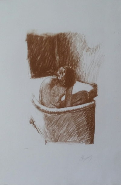 Pierre BONNARD - Le bain, 1925 - Lithographie originale signée au crayon et numérotée 2