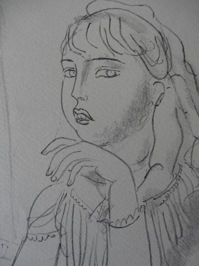 Maurice BARRAUD : Femme au comptoir, 1930 - Lithographie signée 2