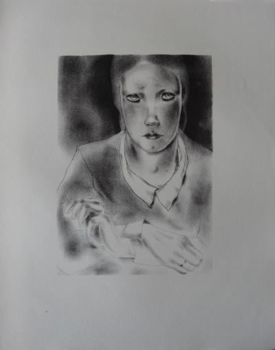 Mariette LYDIS : Un regard envoûtant - Lithographie originale, 1930 2