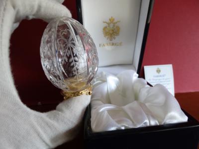 Faberge Imperial egg numbered- COA- numbered - Original box with eagle-24K gold finished 2