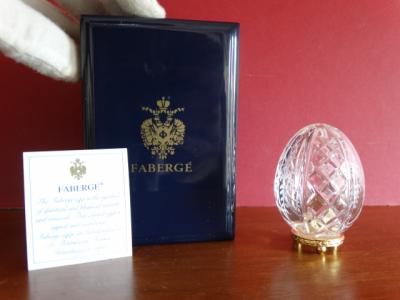 Faberge Imperial egg numbered- COA- numbered - Original box with eagle-24K gold finished 2