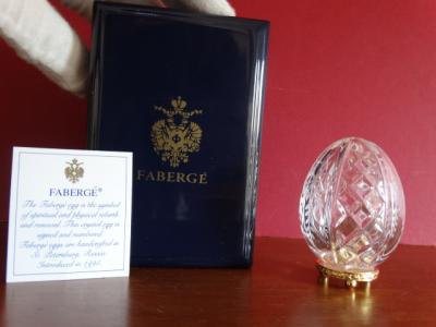 Faberge Imperial egg numbered- COA- numbered - Original box with eagle-24K gold finished 2