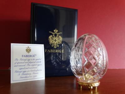 Faberge Imperial egg numbered- COA- numbered - Original box with eagle-24K gold finished 2