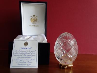 Faberge Imperial egg numbered- COA- numbered - Original box with eagle-24K gold finished 2