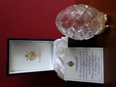 Faberge Imperial egg numbered- COA- numbered - Original box with eagle-24K gold finished 2