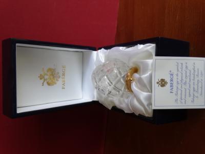 Faberge Imperial egg numbered- COA- numbered - Original box with eagle-24K gold finished 2