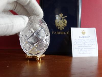 Faberge Imperial egg numbered- COA- numbered - Original box with eagle-24K gold finished 2