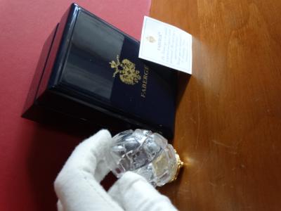 Faberge Imperial egg numbered- COA- numbered - Original box with eagle-24K gold finished 2