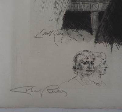Alméry LOBEL-RICHE : La manucure intime - Gravure Originale Signée 2