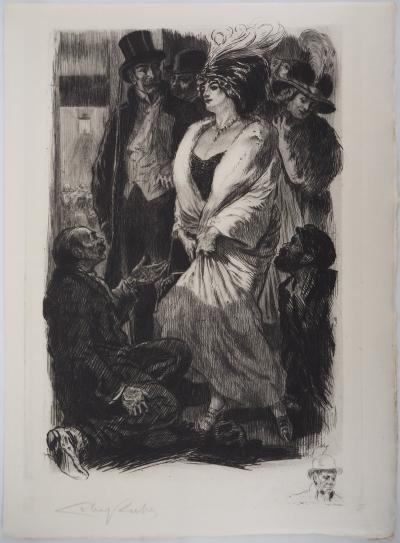 Alméry LOBEL-RICHE : Les prétendants - Gravure Originale Signée 2