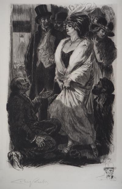 Alméry LOBEL-RICHE : Les prétendants - Gravure Originale Signée 2