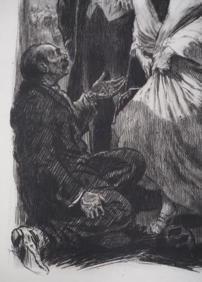 Alméry LOBEL-RICHE : Les prétendants - Gravure Originale Signée 2