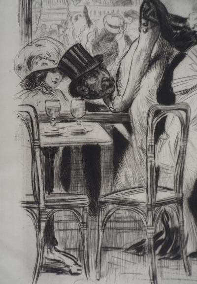 Alméry LOBEL-RICHE : Danseuse de cancan - Gravure Originale Signée 2