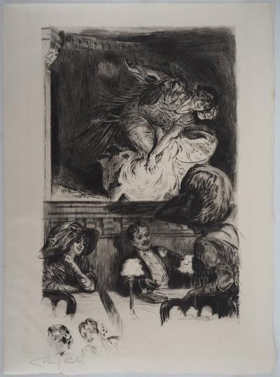 Alméry LOBEL-RICHE : Sur scène - Gravure Originale Signée 2