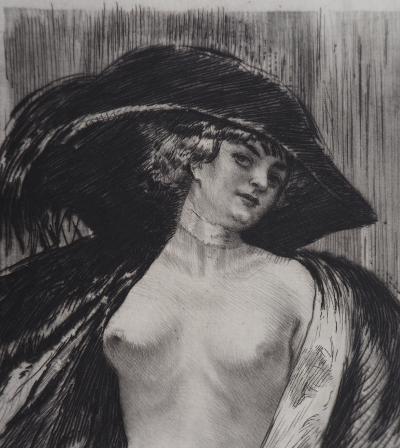 Alméry LOBEL-RICHE : Femme nue - Gravure Originale Signée 2