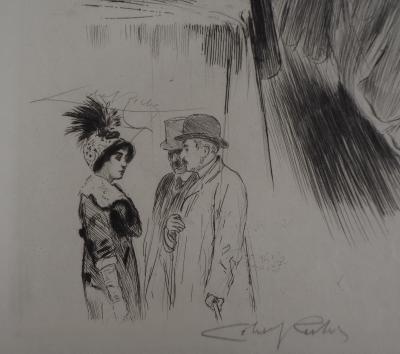 Alméry LOBEL-RICHE : La promenade - Gravure Originale Signée 2
