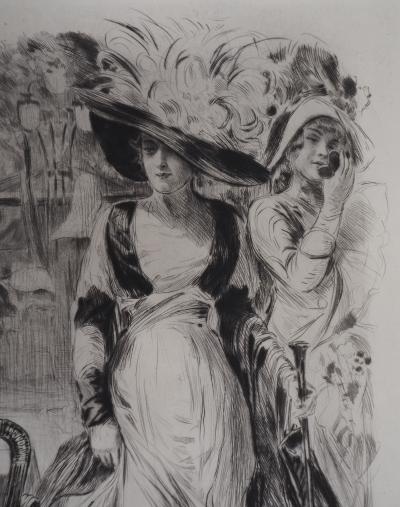 Alméry LOBEL-RICHE : La promenade - Gravure Originale Signée 2