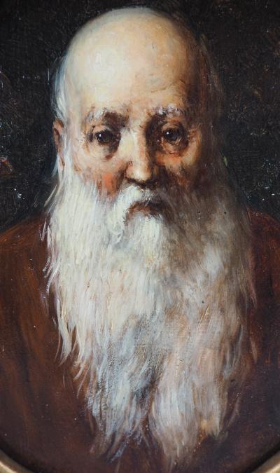 Adolphe MONTICELLI : Autoportrait - huile sur panneau 2