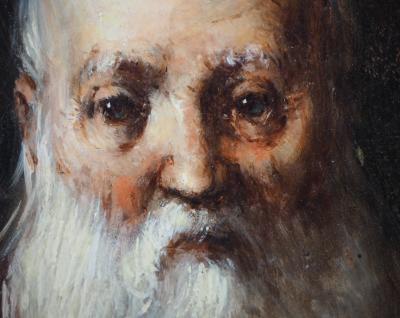 Adolphe MONTICELLI : Autoportrait - huile sur panneau 2