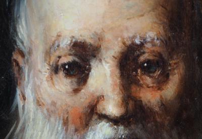Adolphe MONTICELLI : Autoportrait - huile sur panneau 2