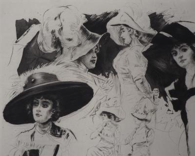 Alméry LOBEL-RICHE - Composition of women, original engraving 2