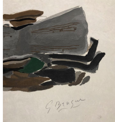 Georges BRAQUE - La Musique - Composition,1962 - Gravure sur bois originale signée 2