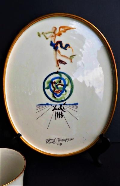 Salvador DALI - Service à Vin Porcelaine et Or 24k signé et numéroté 2