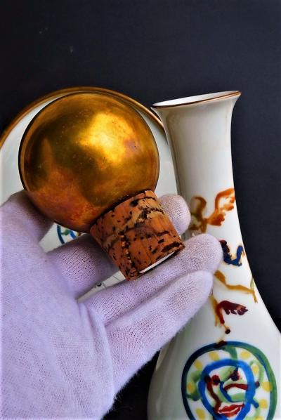 Salvador DALI - Service à Vin Porcelaine et Or 24k signé et numéroté 2