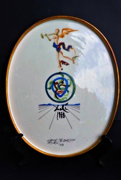 Salvador DALI - Service à Vin Porcelaine et Or 24k signé et numéroté 2