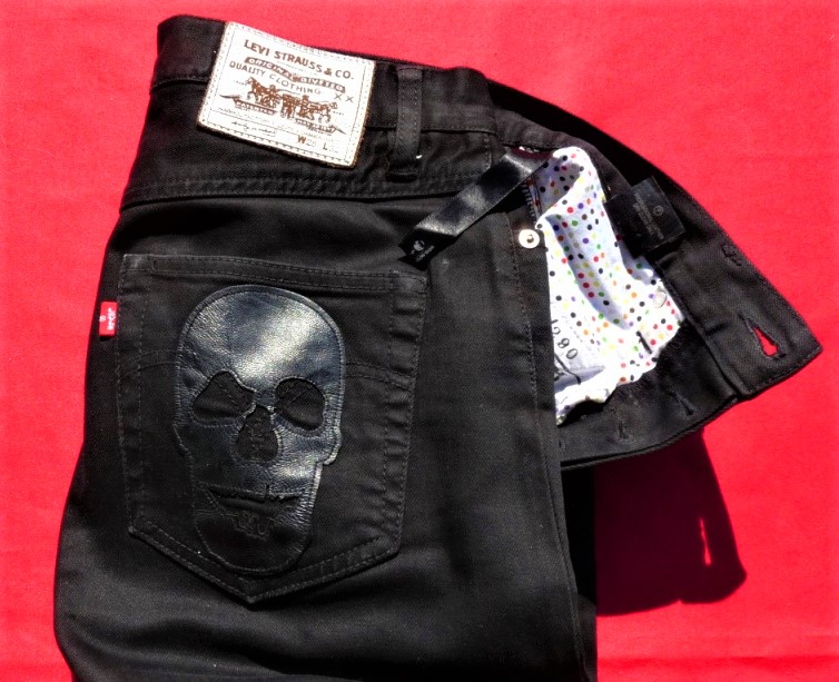 Chrome Hearts online exclusive Levi’s jeans black & purple SZ:W28