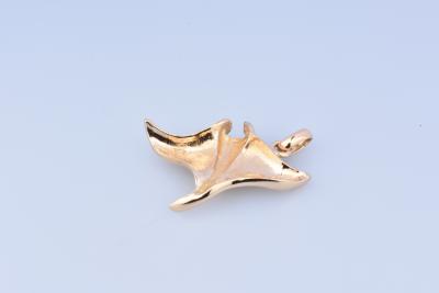 Précieux pendentif raie des mer en or 18 carat (750 millièmes) 2