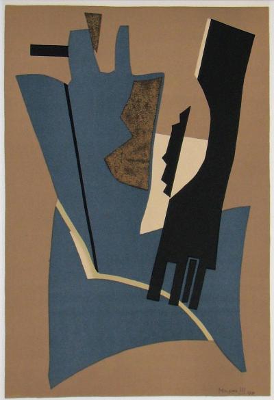 Alberto MAGNELLI (d’après) - Composition abstraite, 1975 - Lithographie signée 2