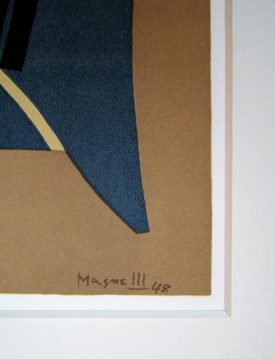 Alberto MAGNELLI (d’après) - Composition abstraite, 1975 - Lithographie signée 2