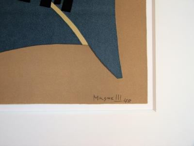 Alberto MAGNELLI (d’après) - Composition abstraite, 1975 - Lithographie signée 2