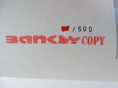 BANKSY (1974) (d’après) - Bomb Hugger 2003, sérigraphie signée 2
