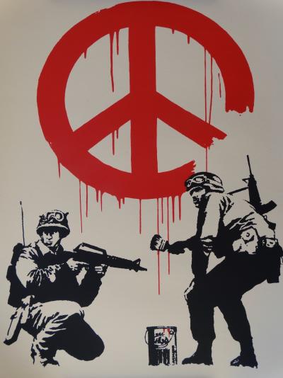 BANKSY (1974) (d’après) - CDN Soldiers, 2005, sérigraphie signée 2