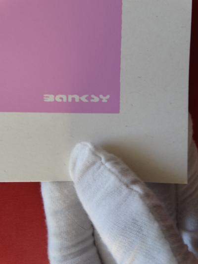 BANKSY (1974) (d’après) - Bomb Hugger 2003, sérigraphie signée 2