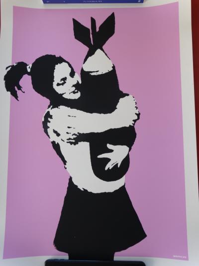 BANKSY (1974) (d’après) - Bomb Hugger 2003, sérigraphie signée 2