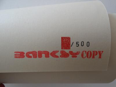 BANKSY (d’après) - Sortez tant que vous le pouvez, 2004, sérigraphie signée 2
