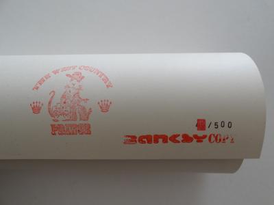 BANKSY  (d’après) - Flying Copper 2003, sérigraphie signée 2