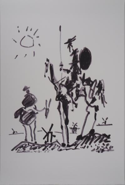 Pablo PICASSO (d’après) : Don Quichotte - Lithographie Signée 2