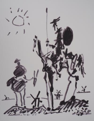Pablo PICASSO (d’après) - Don Quichotte - Lithographie