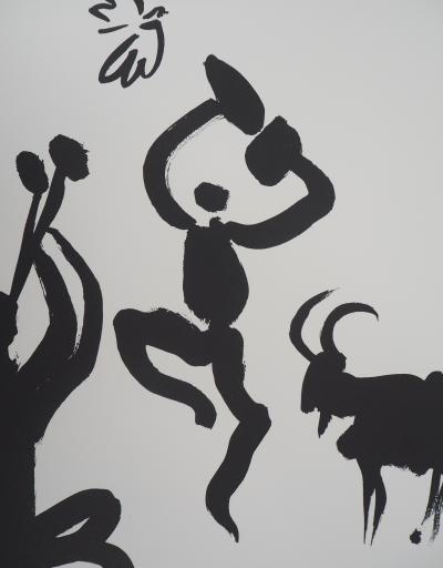 Pablo PICASSO (d’après) : La danse des faunes - Lithographie Signée 2