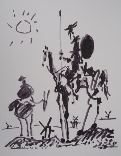 Pablo PICASSO (d’après) - Don Quichotte - Lithographie 2