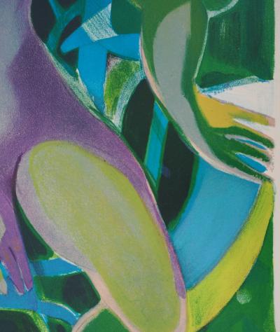 Camille HILAIRE (1916-2004) - Nu dans le jardin, lithographie originale signée 2