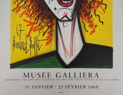 Bernard BUFFET : Le cri du clown, 1968 - Affiche lithographique 2